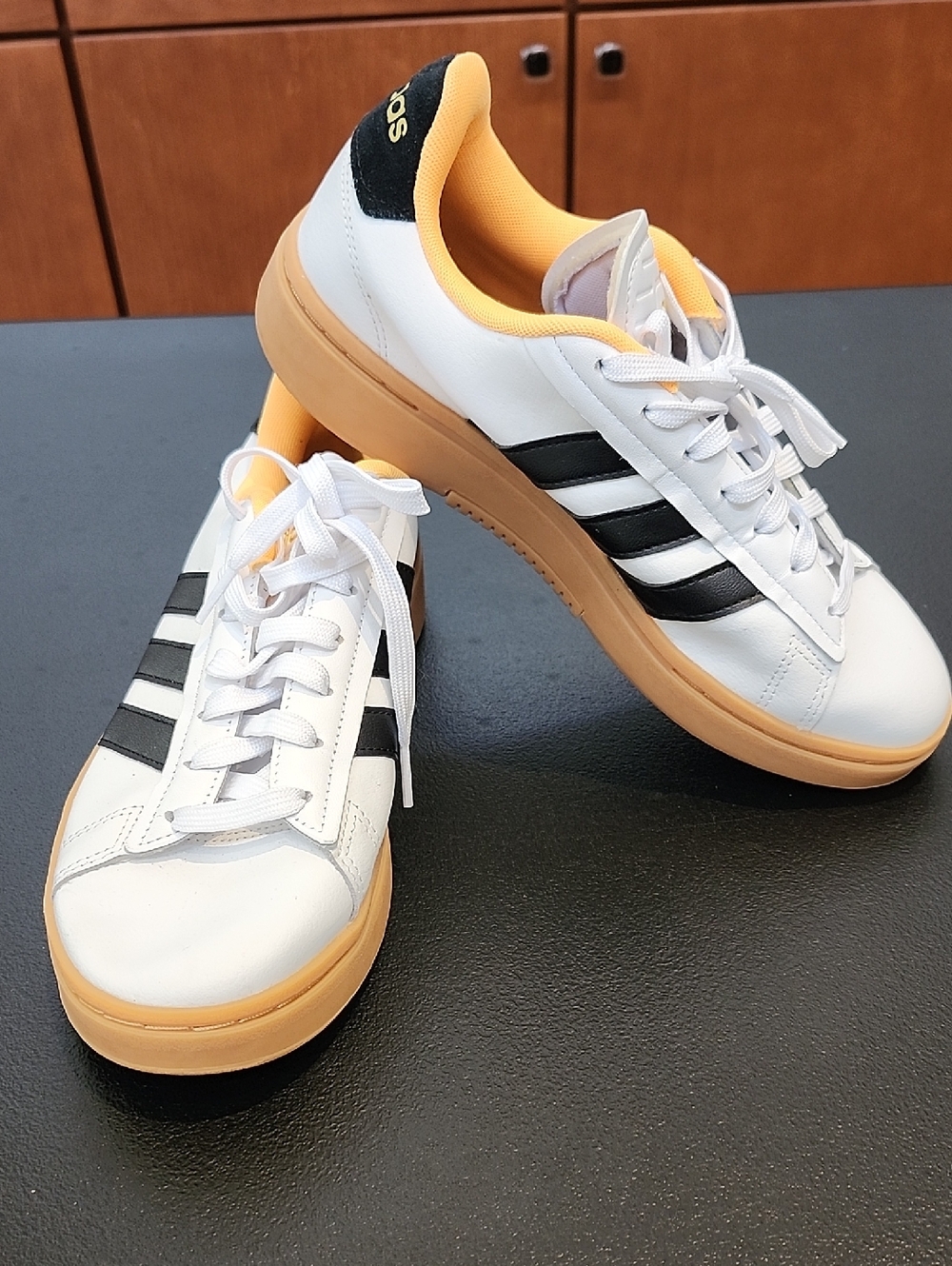 adidas Grand Court Alpha "White Flash Orange"